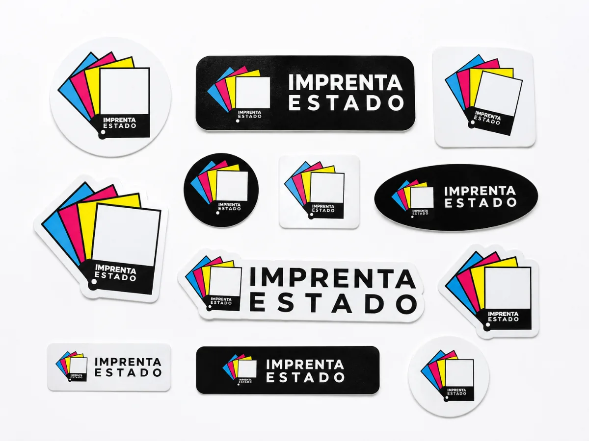 Stickers personalizados impresos por Imprenta Estado