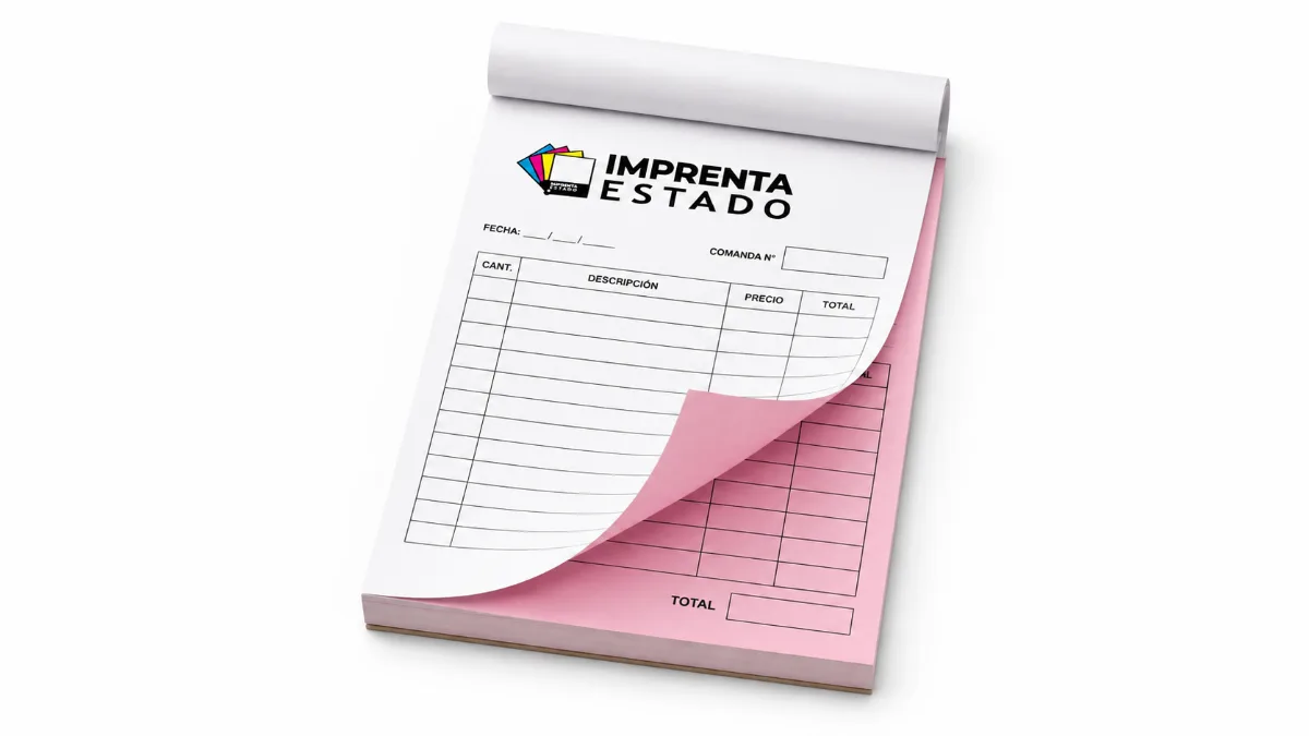 Talonario y recetario numerado impreso por Imprenta Estado